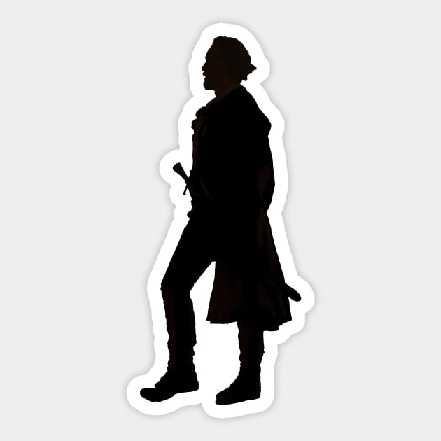 Captain Flint Silhouette Sticker by byebyesally